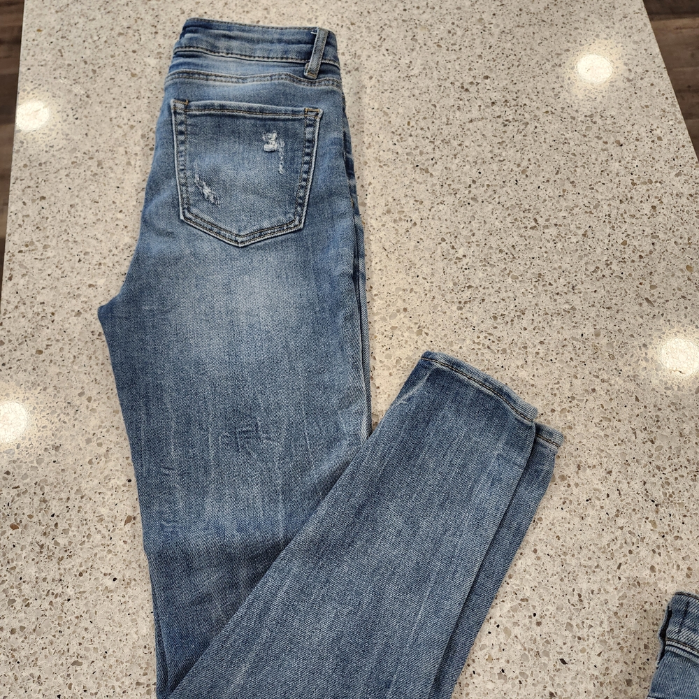 Warehouse Women's Skinny Jeans - Light Blue